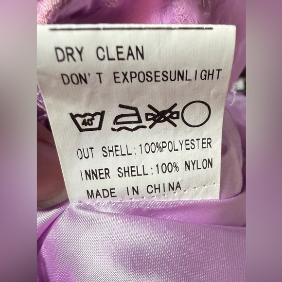 Mystique Lavender Beaded Lace Tulle Dress Sz 2 | Prom • Formal • Evening - Picture 4 of 11